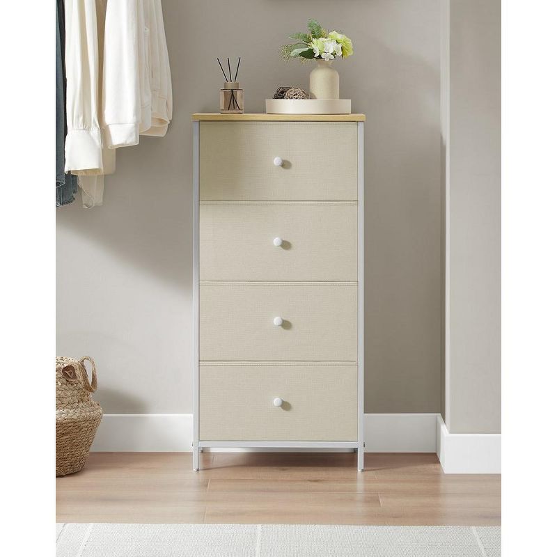 SONGMICS Bedroom, Fabric Dresser with 4 Metal Frame, 3 of 10