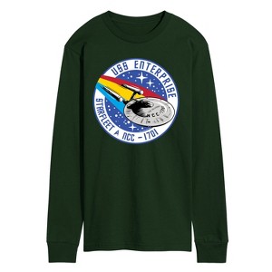 Men's - Star Trek - Enterprise Mission Patch Long Sleeve Graphic T-Shirt - 1 of 3