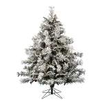 Vickerman Flocked Cheshire Artificial Christmas Tree