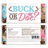 Big Dot of Happiness Buck or Doe - Candy Bar Wrapper Hunting Gender Reveal Party Favors - Set of 24 - 2 of 4