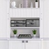 Sorbus Dinnerware Organizer for Champagne Flute Glasses with Lid (Holds Service for 12) with Felt Protectors – 13 x 10 x 10.6 - 2 of 4