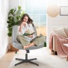 FONTOI Task and Office Chairs, Office Chair with Cross-Leg and Adjustable Height, Armless Swivel for Home Office, Gray, 25.9"*35"*25.5" - 4 of 4