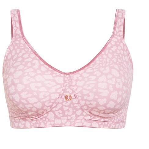 Avenue  Women's Plus Size Soft Caress Print Bra - Pink - 38c : Target