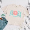 Simply Sage Market Women's Aloha State of Mind Flower Short Sleeve Relaxed Fit Cropped Tee - 3 of 3