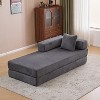 NicBex 3-in-1 Convertible Chair/Floor Bed - Sofa to Sleeper with Charging Tray Table, Fabric Upholstery - 4 of 4