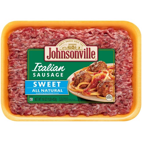 Johnsonville Sweet Italian Ground Sausage - 16oz : Target