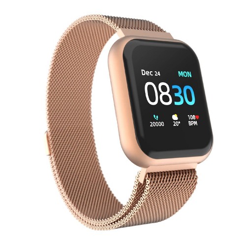 Itouch Air 3 Smartwatch Rose Gold Case With Rose Gold Mesh Strap