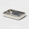 Brushed Stainless Steel Soap Dish - Threshold™