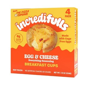 incredifulls Frozen Egg & Cheese Breakfast Cups - 7.9oz/4ct - 1 of 4