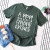 Simply Sage Market A Mom Who Runs On Caffeine And Kisses Short Sleeve Tee - 3 of 4