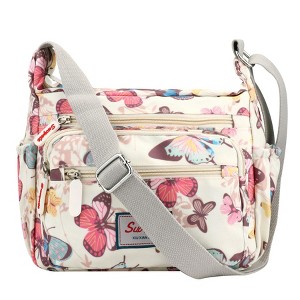 Generic Crossbody Bag for Women Canvas Messenger Bag Waterproof Lightweight Shoulder Handbags with Multi Pocket Adjustable Strap - 1 of 4