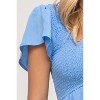 August Sky Women's Smocked Empire Waist Midi Dress - 4 of 4