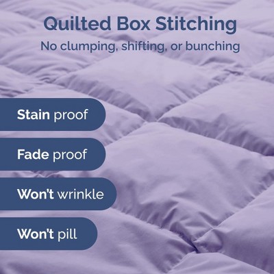 Lavender Queen Microfiber Down Alternative Comforter Set