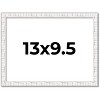 PosterPalooza | Photo Size Textured White Picture Frame - UV Acrylic, Foam Board Backing, Hanging Hardware - 2 of 4