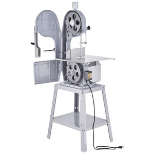 VEVOR Electric Meat Bandsaw, 1500W Stainless Steel Vertical Bone Sawing Machine, Workbeach 19.3" x 15", 0.16-7.9 Inch Cutting Thickness, Silver - 1 of 4
