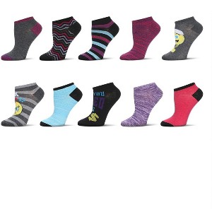 Memoi Women's 10 Pair Pack Back Off Low Cut Socks Assorted 9-11 - 1 of 4