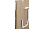 Northlight 23.75" Vertical Beige Wooden Joy Christmas Sign with Santa's Belt - 3 of 3