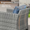 Ovios Tampa 8pc Wicker Outdoor Patio Furniture Conversation Sofa Set with Swivel Chairs and Cushions - 4 of 4