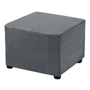 Unique Bargains Elastic Living Room Bedroom Square Foot Stool Cover - 1 of 4