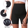 NPolar"Seamless Maternity Shorts - High Waist Over Belly Shapewear with Pockets for Yoga & Fitness"Grey - 2 of 4