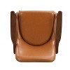CAVINAS Mid-Century Faux Leather Accent Armchair with Solid Wood Frame,Plush Padded Chair for Living Room,Bedroom,Office - 4 of 4