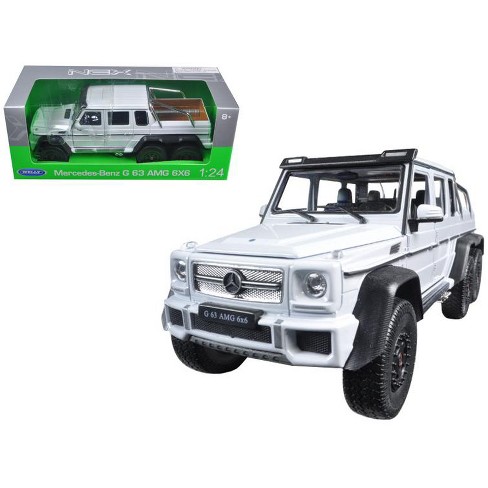 Mercedes G 63 Amg 6x6 White 124 Diecast Model Car By Welly