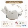 Spruce & Spring Power Swivel Recliner Chair Dual Motor Nursery Glider with Lumbar Pillow - 3 of 4