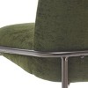 Set of 2 Upholstered Bar Stools with Backs, Metal Frame Counter Height Chairs, Modern Faux Leather Barstool for Kitchen-The Pop Home - 4 of 4