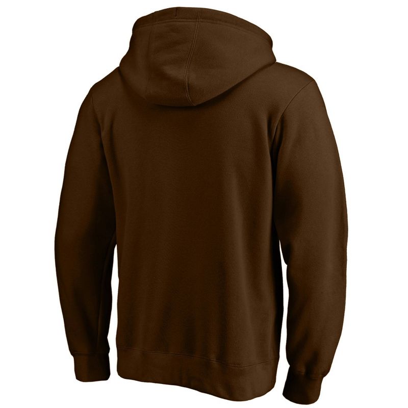 NFL Cleveland Browns Men's Big & Tall Long Sleeve Core Fleece Hooded Sweatshirt, 2 of 4