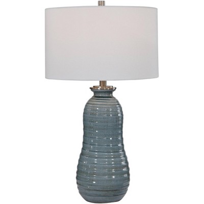 Uttermost Zaila Crackled Light Blue Ceramic Table Lamp