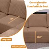 103.5'' L-Shaped Sectional Sofas, Modern Modular Corduroy Couch with Deep Seat for Living Room and Bedroom, No Assembly Required - 2 of 4