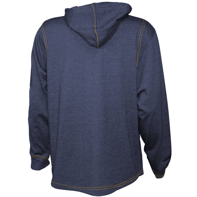 MLB Milwaukee Brewers Men&#39;s Henley Hooded Jersey, 3 of 4