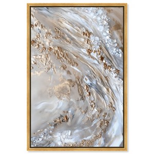 Art Remedy Parchment Tide Elegant Gold Abstract Framed - 1 of 4