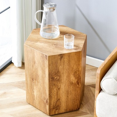 NicBex Modern Hexagonal Textured-Pattern Coffee Table,Minimalist Center Table for Living Room,Living Room Furniture