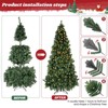 Pre-Lit Flocked LED Douglas Fir Artificial Christmas Tree - 2 of 4