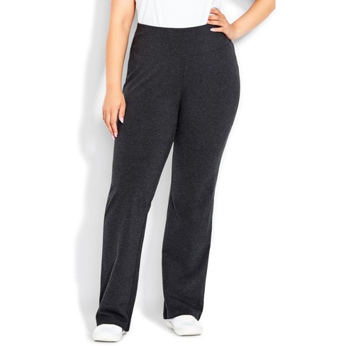 Avenue  Women's Plus Size Pima Cotton Pants Navy - Petite - 14w/16w :  Target