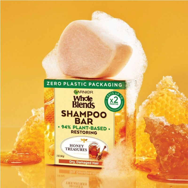 Garnier Whole Blends Honey Treasures Restoring Solid Shampoo Bar - 2oz, 6 of 9