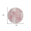 Pink Blush And Ivory Patchwork Washable Indoor Outdoor Area Rug - 3 of 4
