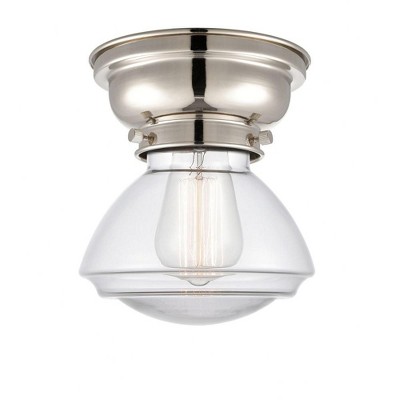 Olean - 1 Light Flush Mount In Industrial Style-6.4 Inches Tall and 6.75 Inches Wide