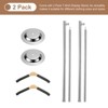 Unique Bargains Stainless Steel Adjustable Portable Beige T-Shirt Display Stand 2 Pcs - 3 of 4