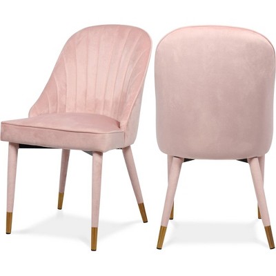Meridian Furniture,Belle Velvet Dining Chair, Set of 2