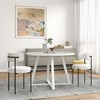 NicBex 3-Piece Dining Table Set Modern Round Kitchen Table with 2 Dining Chairs,Metal Legs & Curved Back - 4 of 4