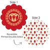 Big Dot of Happiness Lunar New Year - 2025 Year of the Snake Round Table Decorations - Paper Chargers - Place Setting For 12 - 3 of 4