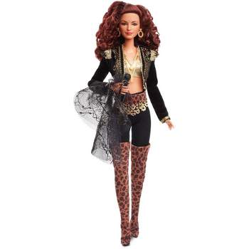 Barbie Signature 2022 Holiday Barbie Doll (Straight Black Hair) with Doll  Stand, Collectible Gift for Kids Ages 6 Years Old and Up