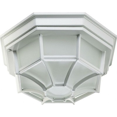 Quorum Lighting 1 - Light Flush Mount in  White