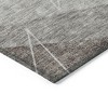 Gray Silver And Taupe Geometric Washable Indoor Outdoor Area Rug - 4 of 4