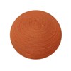 Moti Ellis Orange Wool Ottoman Pouf with Polyester Fill Orange 20"D x 20"W x 14"H - 4 of 4