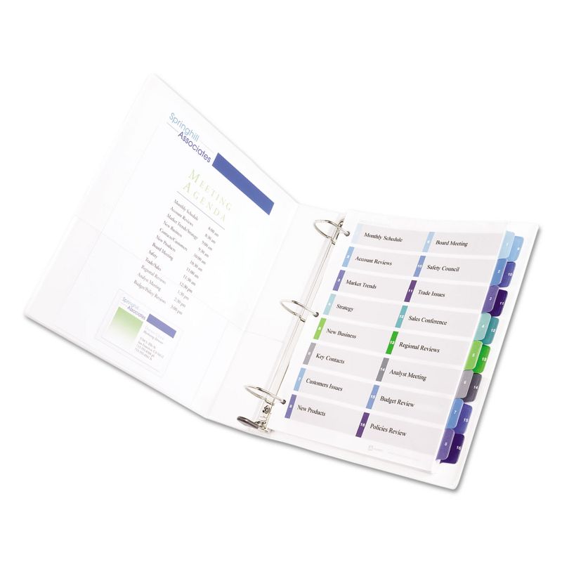 Avery Ready Index Customizable Table of Contents Double Column Dividers 16-Tab Ltr 11320, 2 of 9