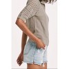 Women's Verona Henley Sage Crochet - Another Love - 2 of 4