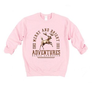 Simply Sage Market Women's Graphic Sweatshirt Merry and Bright Adventures - 1 of 4